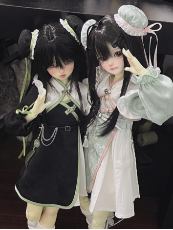 BJD Clothes Girl Chinese Style Dress Suits for MSD Size Ball-jointed Doll