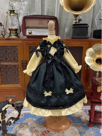 BJD Clothes Girl Black Dress Set for SD/MSD/YOSD/BLYTHE/40cm/20cm/15cm Size Ball Jointed Doll