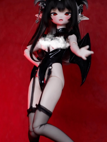 BJD Clothes Girl Halloween Demon Wings Jumpsuit for MSD MDD Ball-jointed Doll