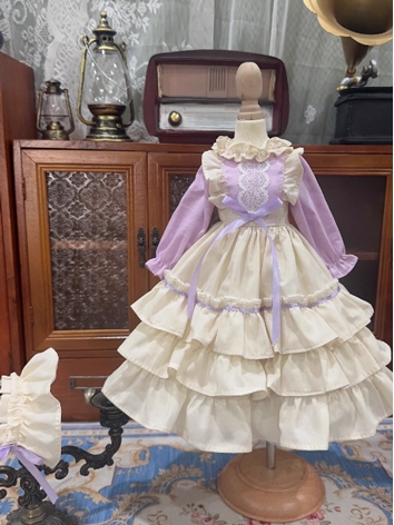 BJD Clothes Girl Purple Dress Set for SD/MSD/YOSD/BLYTHE/40cm/20cm/15cm Size Ball Jointed Doll