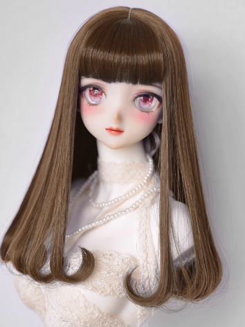 BJD Wig Girl Coffee High Te...