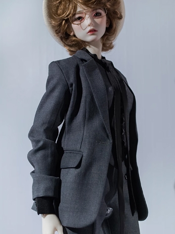 BJD Clothes Female Dark Gray Suit Jacket Top for SD 70cm Size Ball-jointed Doll