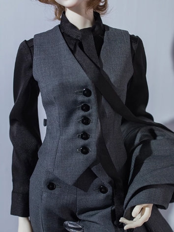 BJD Clothes Female Dark Gray Vest for SD 70cm Size Ball-jointed Doll