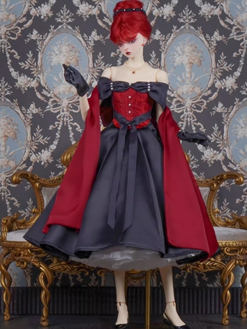 BJD Clothes Female Male Black Skirt Suits for MSD SDGR SD16 SD17 FL65 POPO68 Ball-jointed Doll