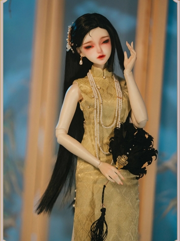 BJD Clothes Girl Ancient Style Cheongsam for AS60 Loongsoul69 Size Ball-jointed Doll