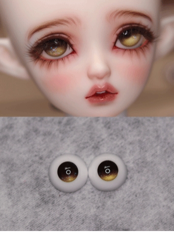 BJD Plaster Eyes A22 Black Gold 8mm 10mm 12mm 14mm 16mm 18mm 20mm Eyeballs for Ball-jointed Doll