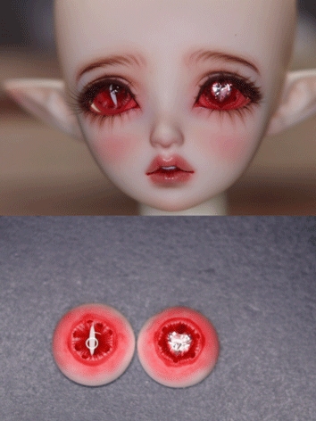 BJD Plaster Red Eyes A27 12mm 14mm 16mm 18mm 20mm Eyeballs for Ball-jointed Doll