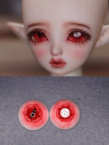 BJD Plaster Red Eyes A27 12mm 14mm 16mm 18mm 20mm Eyeballs for Ball-jointed Doll