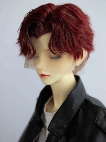 BJD Wig Boy Red High Temper...