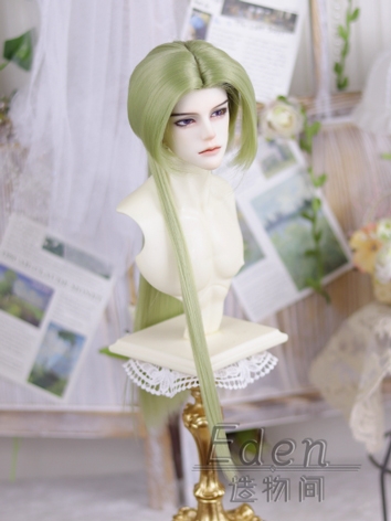 BJD Green Basic Wig Long Hi...