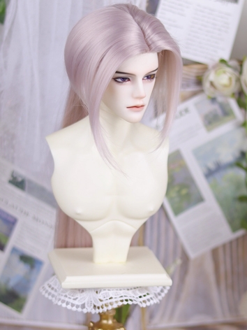 BJD Pink Purple Basic Wig Long Soft Hair for SD Size Ball-jointed Doll