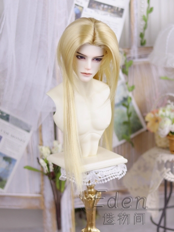 BJD Gold Basic Wig Long Soft Hair for SD Size Ball-jointed Doll