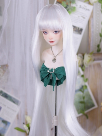 BJD Female White Basic Wig ...