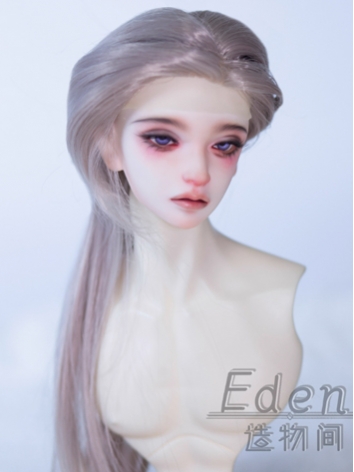 BJD Male Gray White Basic Wig High Temperature Wolf Tail Hair for SD Size Ball-jointed Doll