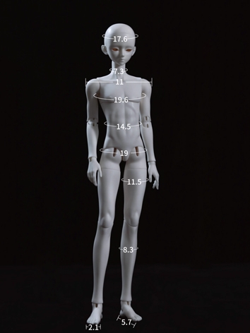 BJD B01 47.5cm Male Body Ba...