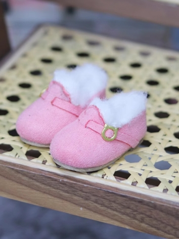 BJD Shoes Girl Boy White Black Brown Green Pink Furry Shoes for YOSD Size Ball Jointed Doll