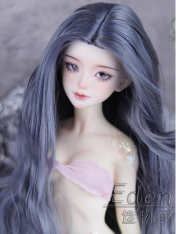 BJD Female Blue High Temperature Soft Long Curly Hair for SD MSD Size Ball-jointed Doll