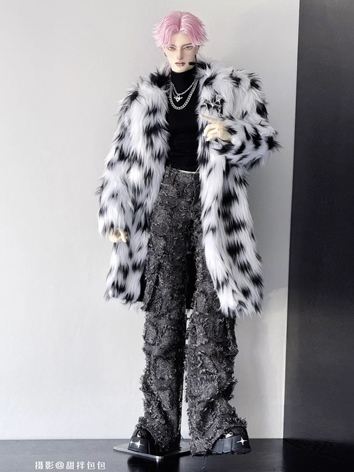 BJD Clothes Boy Fur Coat Pa...