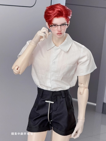 BJD Clothes Boy White Shirt...