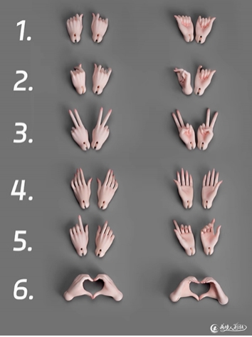 BJD Hands for 64cm Girl Body Ball Jointed Doll