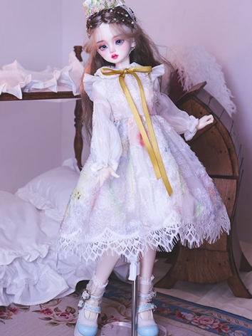 BJD Clothes Girl White Exotica Dress Suits for MSD Size Ball-jointed Doll