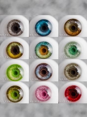 BJD Plaster Gray Blue Yellow Red Eyes 10mm 12mm 14m 16mm 18mm Eyeballs for Ball-jointed Doll