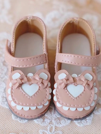 BJD Shoes Pink Cute Bear Sh...