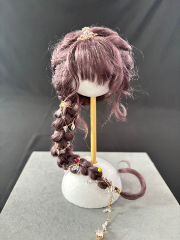 BJD Wig Girl Mohair Braid Hair for YOSD Size Ball-jointed Doll