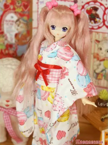 BJD Clothes Girl Cake Kimono Dress for OB27/OB25/OB24/OB23/OB22/OB21/Blythe/Licca Size Ball-jointed Doll