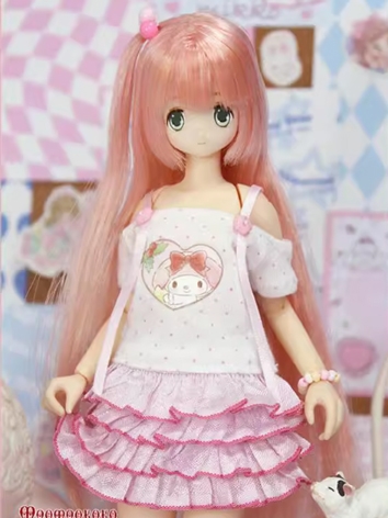 BJD Clothes Girl Pink Dress...