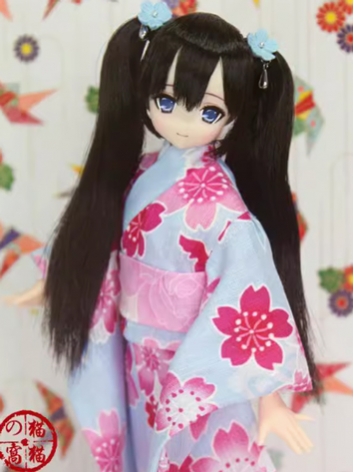 BJD Clothes Girl Cake Kimono Dress for OB27/OB25/OB24/OB23/OB22/OB21/Blythe/Licca Size Ball-jointed Doll