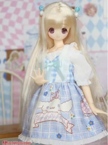 BJD Clothes Girl Blue Dress for OB27/OB25/OB24/OB23/Blythe/Licca/Momoko Size Ball-jointed Doll