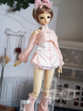 BJD Clothes Girl White Pink...