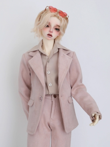 BJD Clothes Boy Pink Coat A...