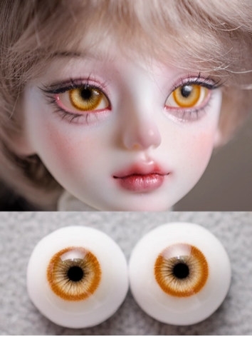 BJD Plaster Yellow Eyes A2 10mm 12mm 14m 16mm 18mm Eyeballs for Ball-jointed Doll