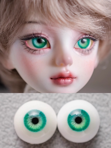 BJD Plaster Green Eyes A14 10mm 12mm 14m 16mm 18mm Eyeballs for Ball-jointed Doll