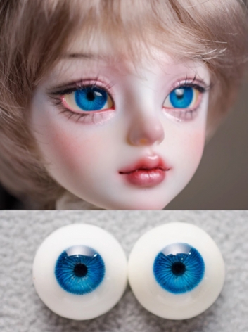 BJD Plaster Blue Eyes [B2] 10mm 12mm 14m 16mm 18mm Eyeballs for Ball-jointed Doll