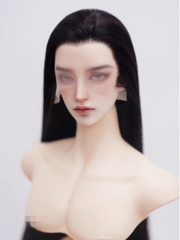 BJD Wig Boy Black Purple Go...