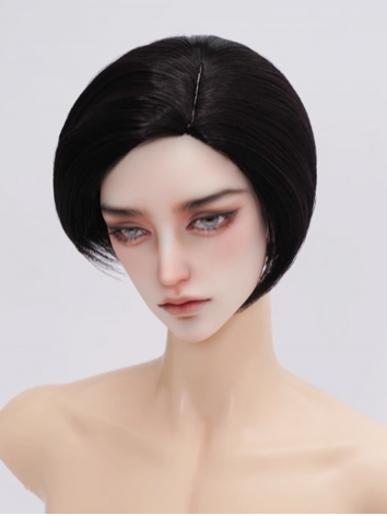 BJD Wig Boy Short Black Gold Brown Wine Soft Hair for SD MSD Size Ball-jointed Doll