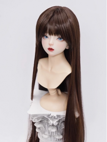 BJD Wig Girl Brown High Tem...