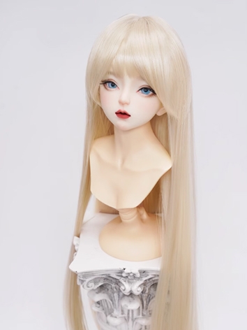 BJD Wig Girl Light Gold Hig...