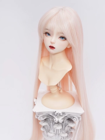 BJD Wig Girl Gold Pink High...