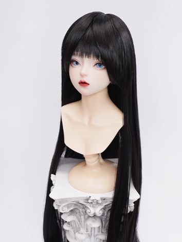 BJD Wig Girl Black High Tem...